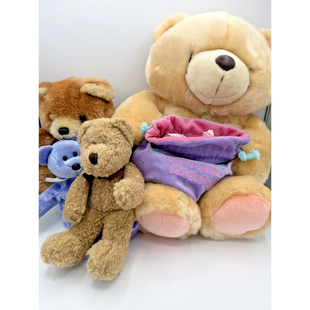 Vintage Teddy Bear Plush Lot Boyds Bears Ty Clubby II Forever Friends